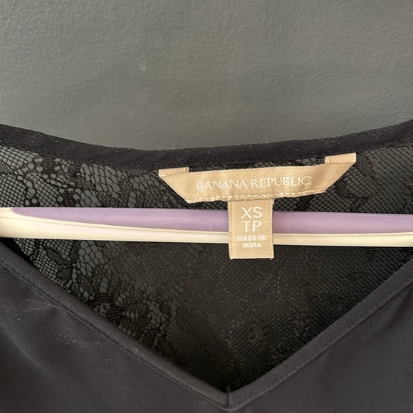 Navy blue lace blouse - Picture 3 of 4